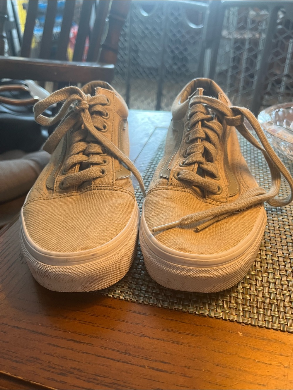 Vans Low-Top Canvas Sneakers in Tan